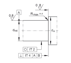 INA角接觸球軸承單元 ZKLFA1263-2RS, 雙向，螺釘安裝，兩側(cè)唇密封，帶平端的法蘭