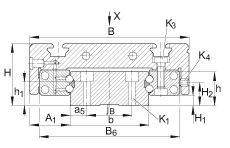 INA直線循環(huán)球軸承單元滑塊 KWVK32-AL, 鋁滑塊