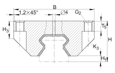 INA阻尼滑塊 RUDS35-D, 直線(xiàn)循環(huán)滾柱軸承及導(dǎo)軌組件