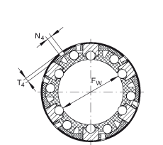 INA直線球軸承 KN16-B-PP, 開式設(shè)計(jì)，所有面進(jìn)行密封，帶再潤(rùn)滑結(jié)構(gòu)，可調(diào)角度