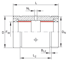 INA直線滑動(dòng)軸承 PAB16-PP-AS, 所有面進(jìn)行密封，帶再潤(rùn)滑設(shè)施