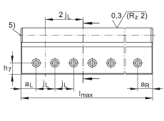 INA導(dǎo)軌 TSSW25, 實體輪廓，從側(cè)面安裝，帶一根軌道軸；可提供耐腐蝕設(shè)計