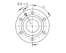 INA推力角接觸球軸承 ZKLF3080-2RS, 雙向，螺釘安裝，兩側(cè)唇密封