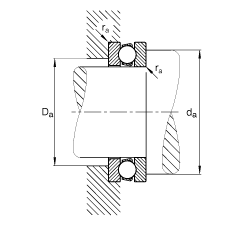 FAG推力深溝球軸承 51232-MP, 根據(jù) DIN 711/ISO 104 標(biāo)準(zhǔn)的主要尺寸，單向，可分離