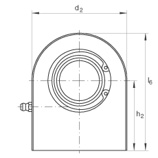 INA液壓桿端軸承 GF70-DO, 根據(jù) DIN ISO 12 240-4 標(biāo)準(zhǔn)，帶焊接面，需維護(hù)