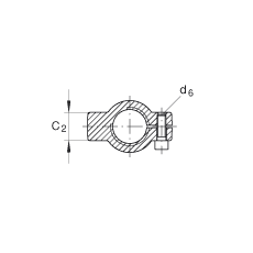 INA液壓桿端軸承 GIHNRK70-LO, 根據(jù) DIN ISO 12 240-4 標(biāo)準(zhǔn)，帶右旋螺紋夾緊裝置，需維護(hù)