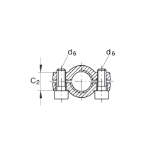 INA液壓桿端軸承 GIHNRK20-LO, 根據(jù) DIN ISO 12 240-4 標(biāo)準(zhǔn)，帶右旋螺紋夾緊裝置，需維護(hù)