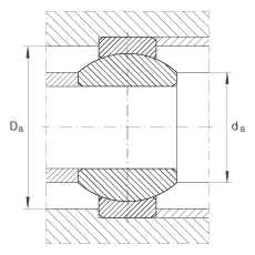 INA關(guān)節(jié)軸承 GE8-FO, 根據(jù) DIN ISO 12 240-1 標準，需維護