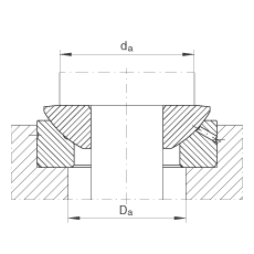 INA推力關(guān)節(jié)軸承 GE70-AX, 根據(jù) DIN ISO 12 240-3 標(biāo)準(zhǔn)，需維護(hù)