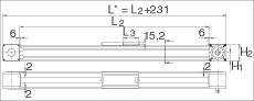 INA直線執(zhí)行器 MKUSE25-ZR, 帶有六排球的滑塊