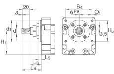 INA直線執(zhí)行器 MKUE-25-KGT20, 帶有四排球的滑塊