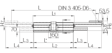 INA可伸縮直線執(zhí)行器 MTKUSE25-ZR, 齒形帶驅動；帶六排球的滑塊