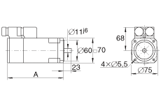 INA伺服電機(jī) MOT-HDY70-C4-44S, 
