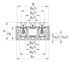 INA串聯(lián)直線執(zhí)行器 MDKUE15-3ZR, 帶有兩排球的滑塊