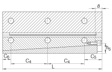 INA平板保持架引導(dǎo)系統(tǒng) ML8040, 帶活動夾條及彎成一定角度的圓柱滾子平板保持架的M型導(dǎo)軌；可提供耐腐蝕設(shè)計(jì)