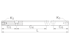 INA導(dǎo)軌 J5030, 帶滾針平板保持架的導(dǎo)軌，高系列設(shè)計(jì)；可提供耐腐蝕設(shè)計(jì)