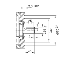 INA直線執(zhí)行器 MLFI140-3ZR, 內導向滑塊，帶三個齒形帶