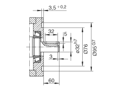 INA直線執(zhí)行器 MLFI200-3ZR, 內導向滑塊，帶三個齒形帶