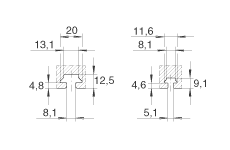 INA直線執(zhí)行器 MLFI140-3ZR, 內導向滑塊，帶三個齒形帶