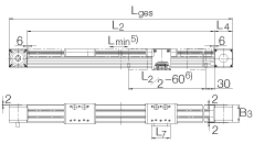 INA直線執(zhí)行器 MKLF52145-ZR, 兩個滑塊在相反方向運(yùn)動