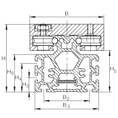 INA直線執(zhí)行器 MKLF52145-ZR, 兩個滑塊在相反方向運(yùn)動