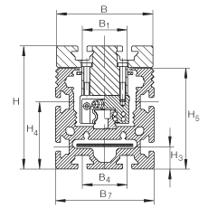 INA直線執(zhí)行器 MKUVE20-B-ZR, 帶有四排球的滑塊
