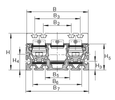 INA直線執(zhí)行器 MLFI140-3ZR, 內導向滑塊，帶三個齒形帶