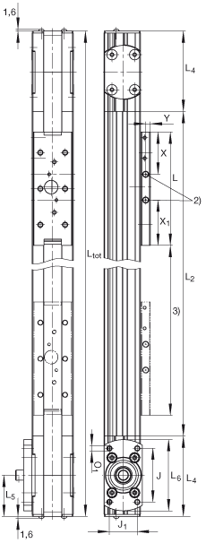 INA直線執(zhí)行器 MLFI20-ZR, 內(nèi)導向滑塊