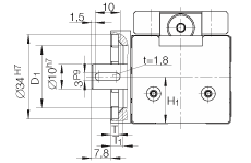 INA直線執(zhí)行器 MLFI20-ZR, 內(nèi)導向滑塊