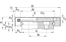 INA滑塊 KWEM15-WL, 寬長系列滑塊，耐腐蝕，兩排