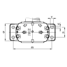 FAG直立式軸承座 SD3164-H-TS-AF-L + 23164-K-MB, 剖分，用于帶錐孔和緊定套的調(diào)心滾子軸承，迷宮密封，脂潤(rùn)滑