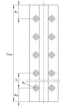 INA導軌 TKDM15-W, 兩排微型直線循環(huán)球軸承及導軌組件，耐腐蝕設計