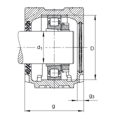 FAG直立式軸承座 SNV180-L + 20220-K-MB-C3 + H220X310 + DH520X310, 根據(jù) DIN 736/DIN737 標(biāo)準(zhǔn)的主要尺寸，剖分，帶錐孔和緊定套的調(diào)心滾子軸承，雙唇密封，脂和油潤(rùn)滑