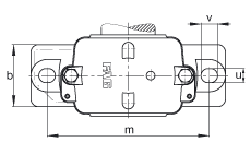 FAG直立式軸承座 S3028-H-N-FZ-AB-L + 23028-E1-K-TVPB, 剖分，用于帶錐孔和緊定套的調心滾子軸承，毛氈密封，脂潤滑