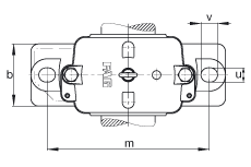 FAG直立式軸承座 S3048-H-N-FZ-BL-L + 23048-K-MB, 剖分，用于帶錐孔和緊定套的調(diào)心滾子軸承，毛氈密封，脂潤滑
